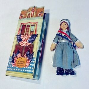 NWT Susan B Anthony Collectible Doll Soft Toy Hallmark Famous American 1979